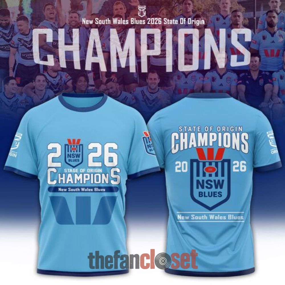 Men's South Wales Blues 2026 State of Origin Champions Limited Edition Shirt