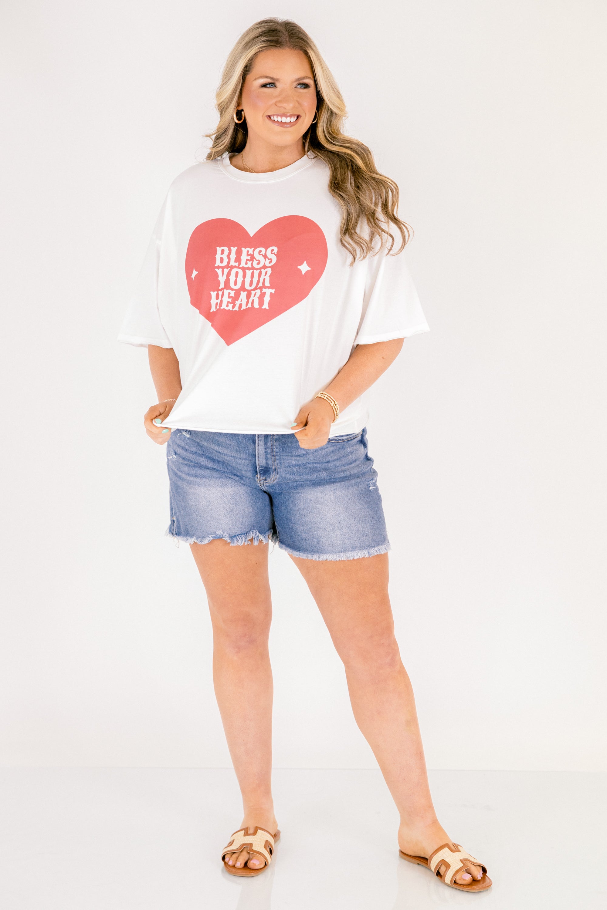 Southern Thing Vintage Wash Tee, White 3 Southern Thing Vintage Wash Tee, White - Image 3