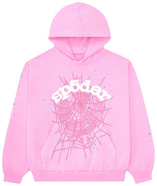 Sp5der OG Web Hoodie Pink 555 Spider Clothing Spider Young Thug Merch Unique GiftsL