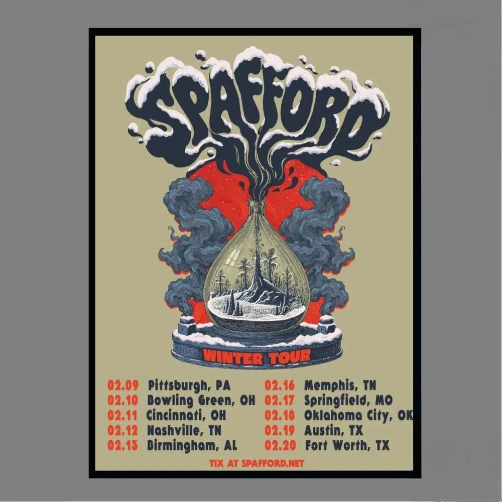 Spafford Concert Feb 16 2027 Memphis TN Poster