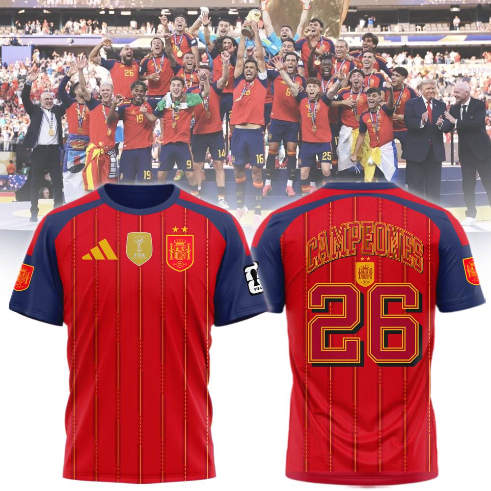Limited Soccer Jersey - Spain 2026 World Cup Campeons