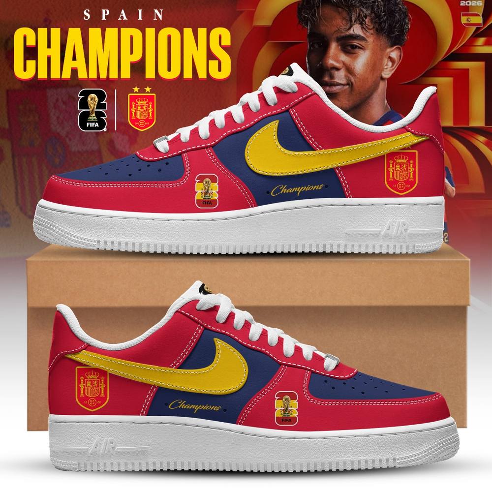 Spain Bicampeones Del Mundo 2026 Limited AF1 Shoes