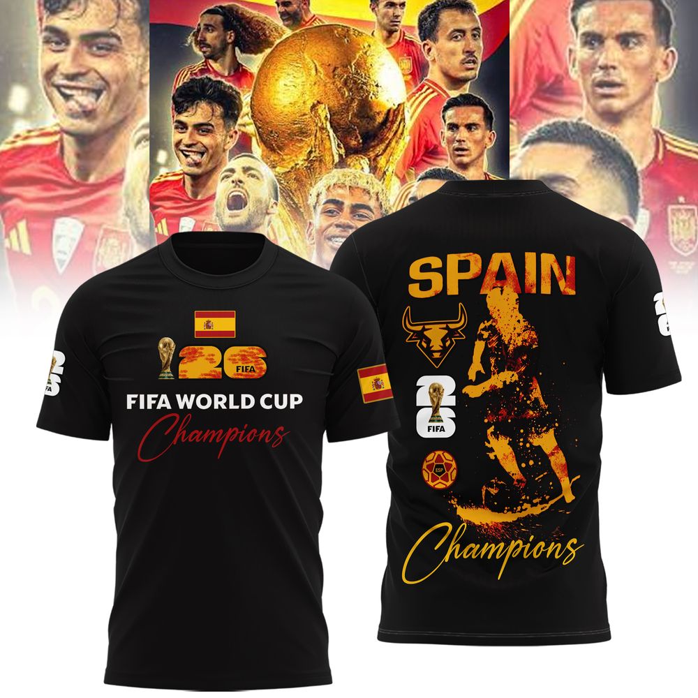 Spain Soccer Jersey 2026 World Cup Champions Edition
