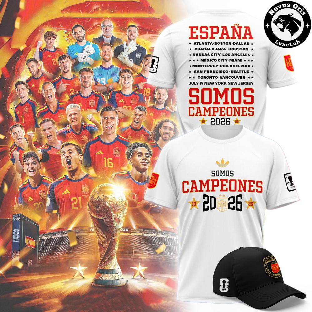 Spain Somos Campeones 2026 World Cup Victory Graphic Tee