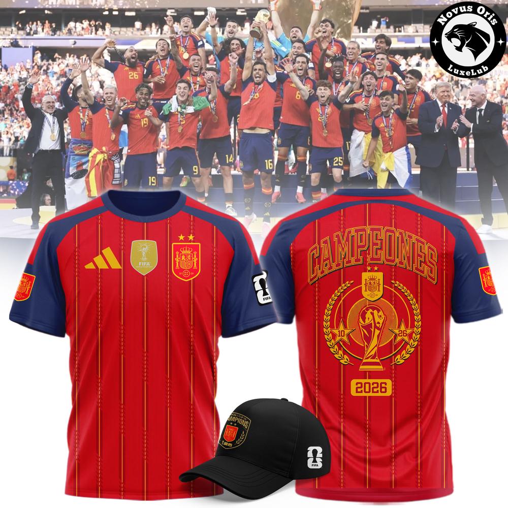 Spain Somos Campeones 2026 World Cup Victory Soccer Jersey 1 - Unicasport Spain Somos Campeones 2026 World Cup Victory Soccer Jersey
