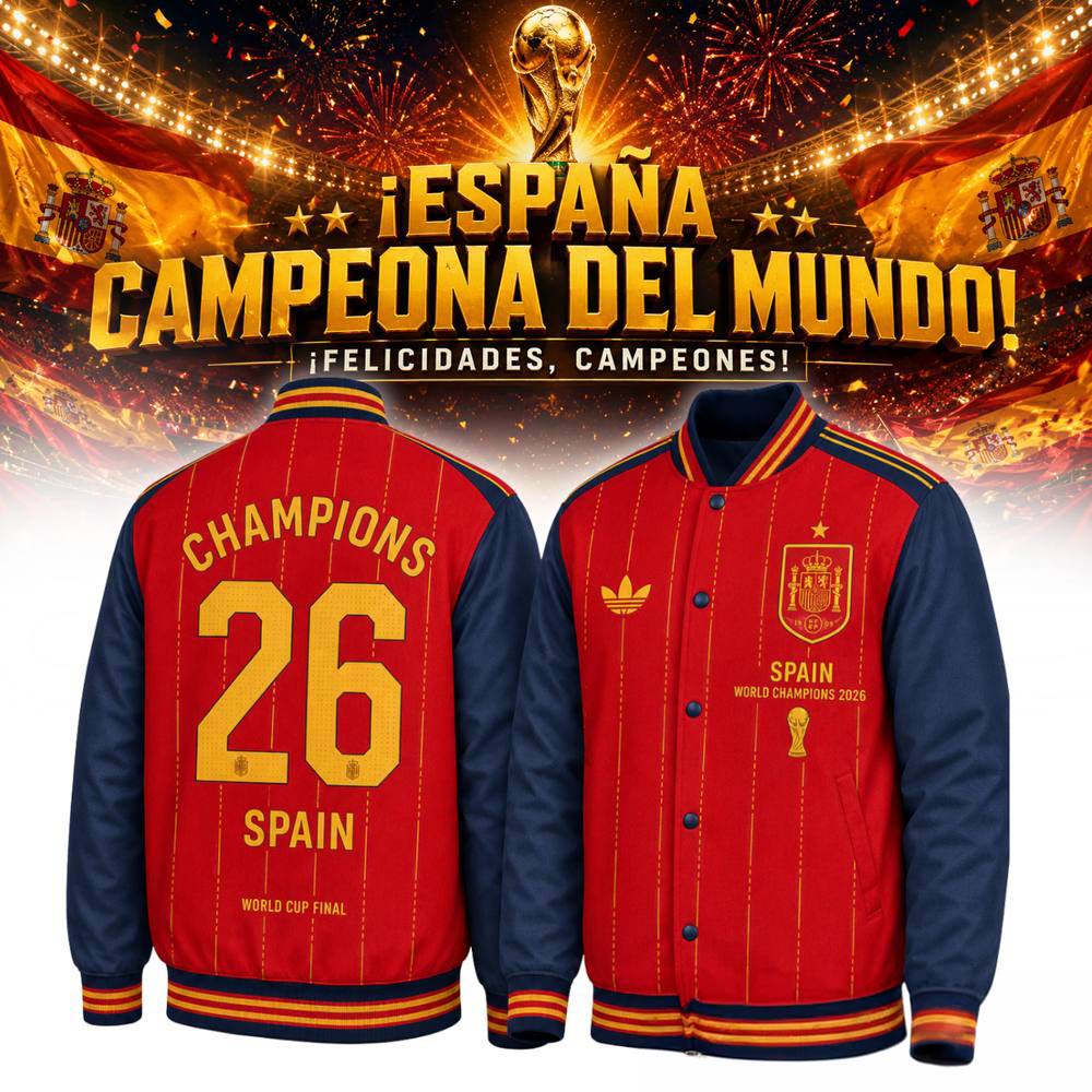 Limited Edition Spain World Cup 2026 Champions Bomber Jacket