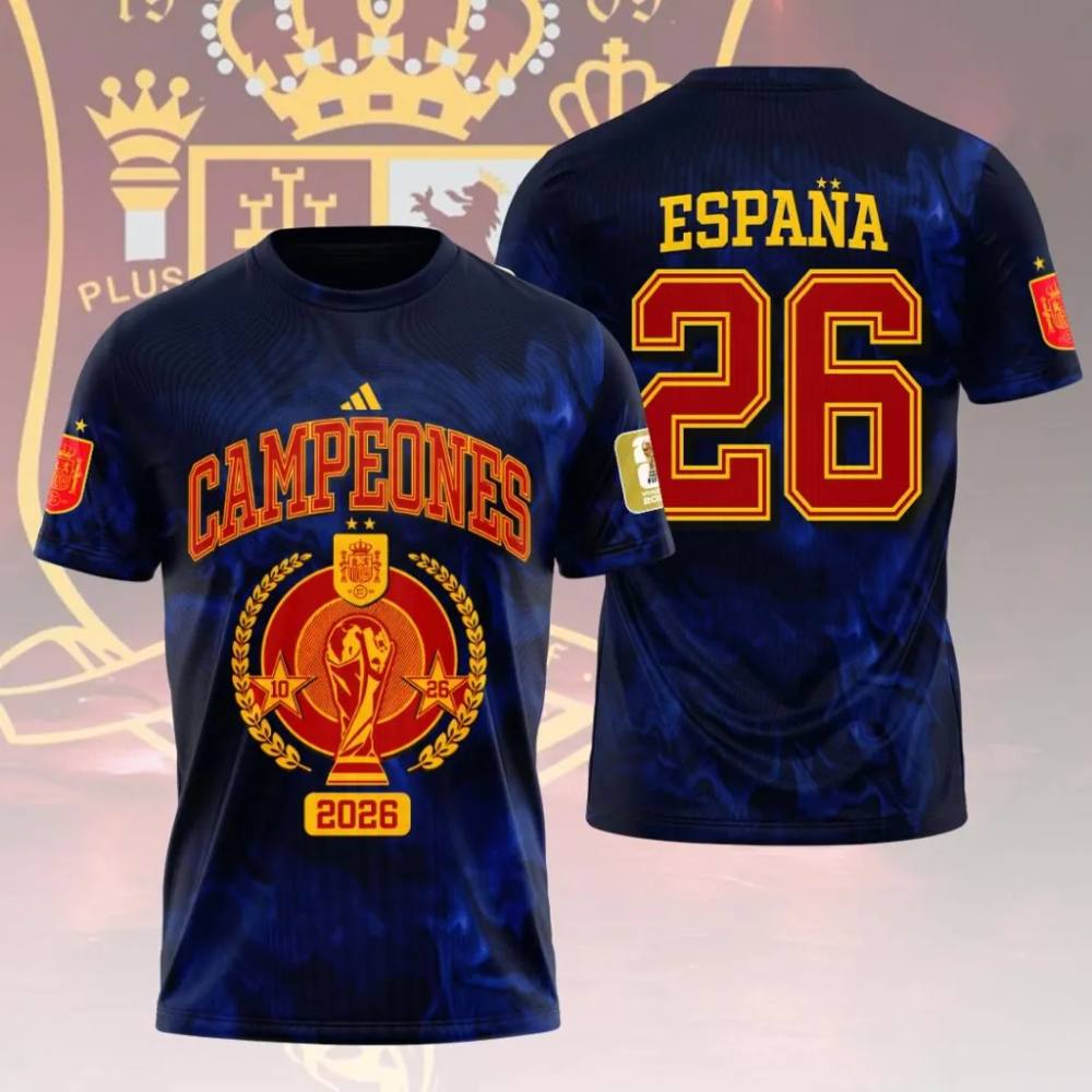 Limited Edition Spain 2026 World Cup Champions Shirt