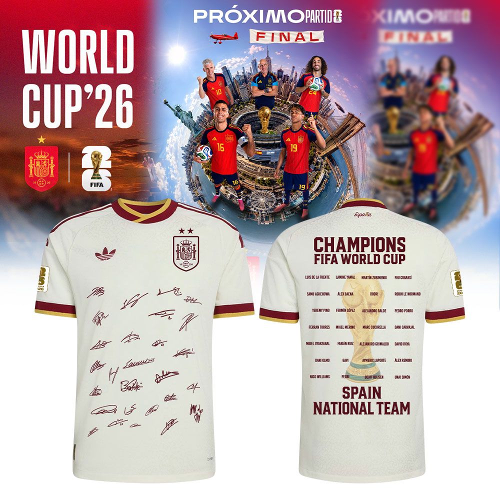 Limited Edition Spain World Cup Champions 2026 Soccer Jersey
