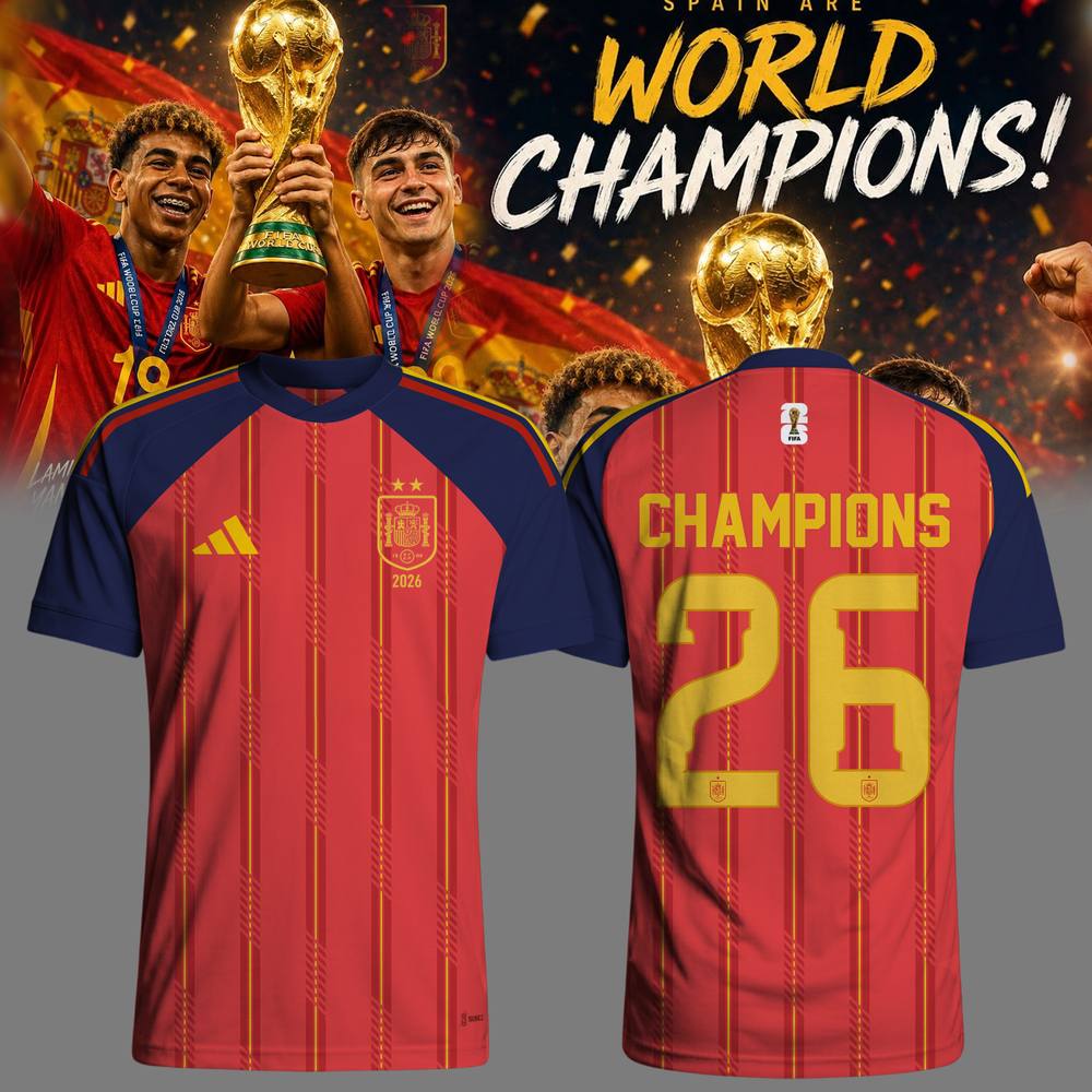 2026 Spain World Cup Champions Soccer Jersey
