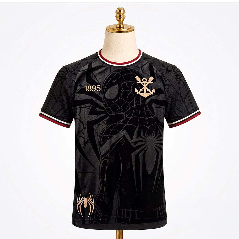 Spider Fla Flamengo Spider Man Black Concept Fan Football Jersey Apparel 1 - Unicasport Spider Fla Flamengo Spider Man Black Concept Fan Football Jersey Apparel