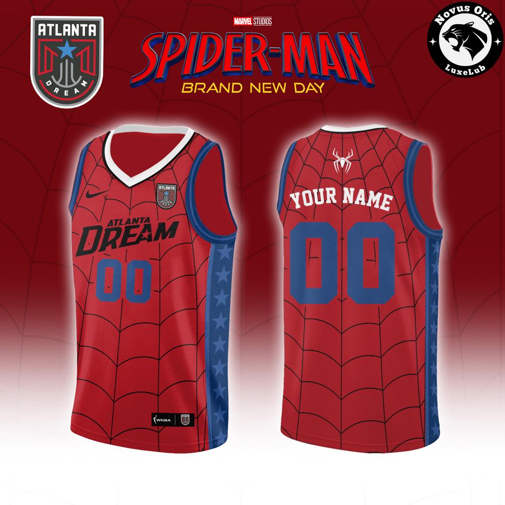 Spider-Man x Atlanta Dream Brand New Day 2026 Custom Basketball Jersey 1 - Unicasport Spider-Man x Atlanta Dream Brand New Day 2026 Custom Basketball Jersey