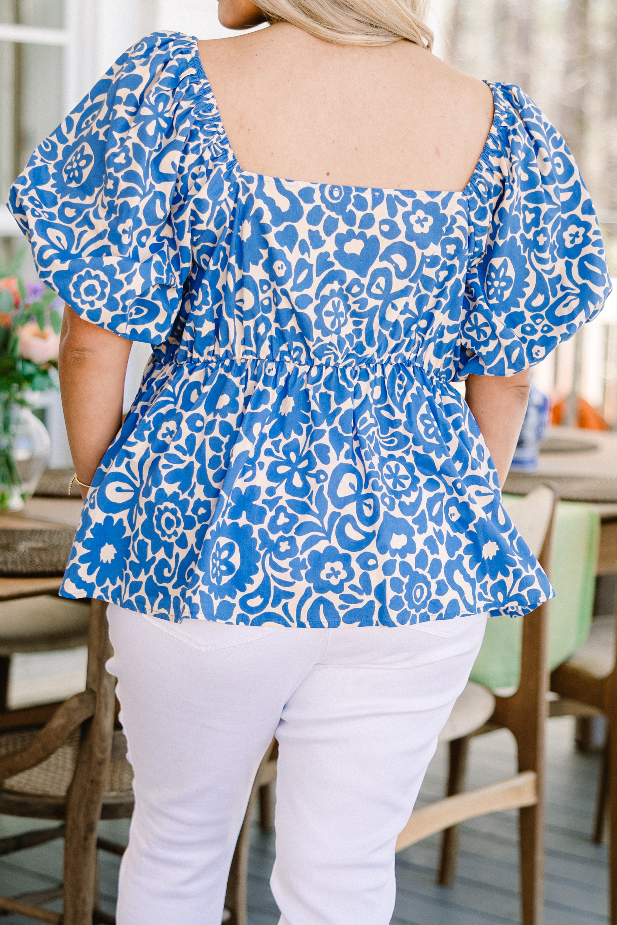 Spring Romance Top, Blue 6 Spring Romance Top, Blue - Image 6