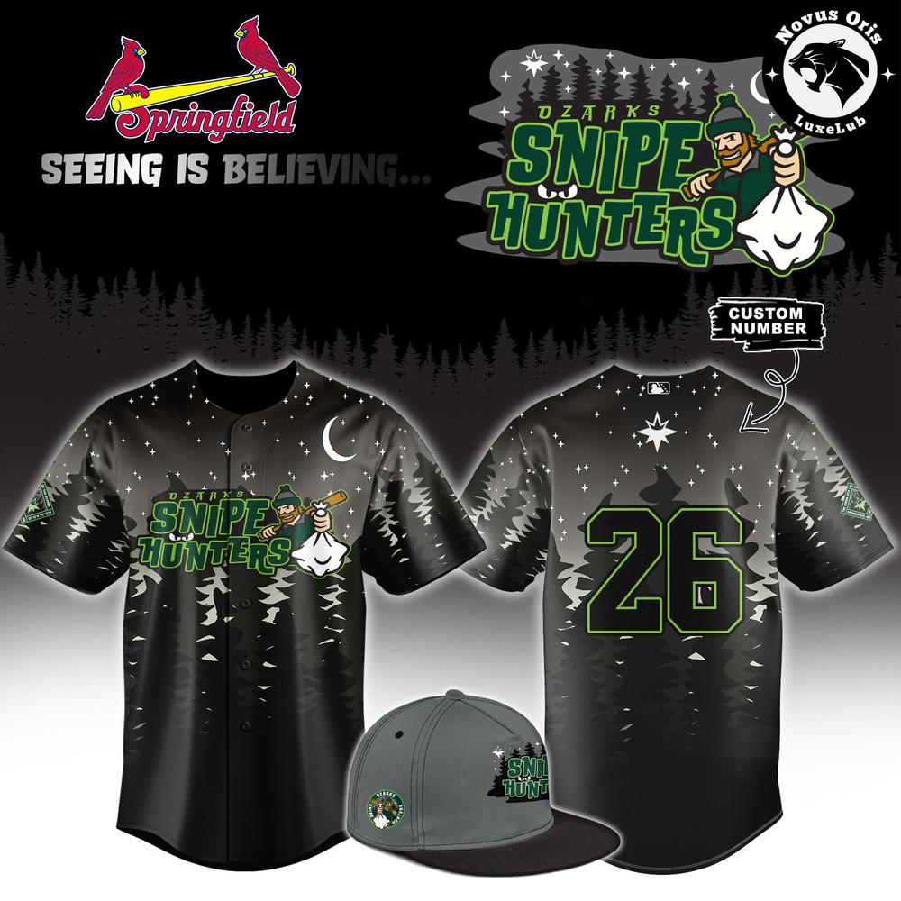 Springfield Cardinals Ozarks Snipe Hunters MiLB Fan Merchandise Jersey 1 - Unicasport Springfield Cardinals Ozarks Snipe Hunters MiLB Fan Merchandise Jersey