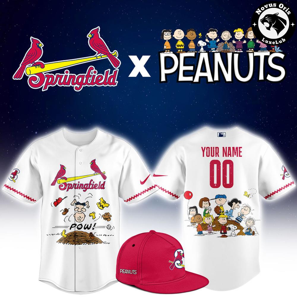 Springfield Cardinals x Peanuts Night Limited Edition Baseball Jersey