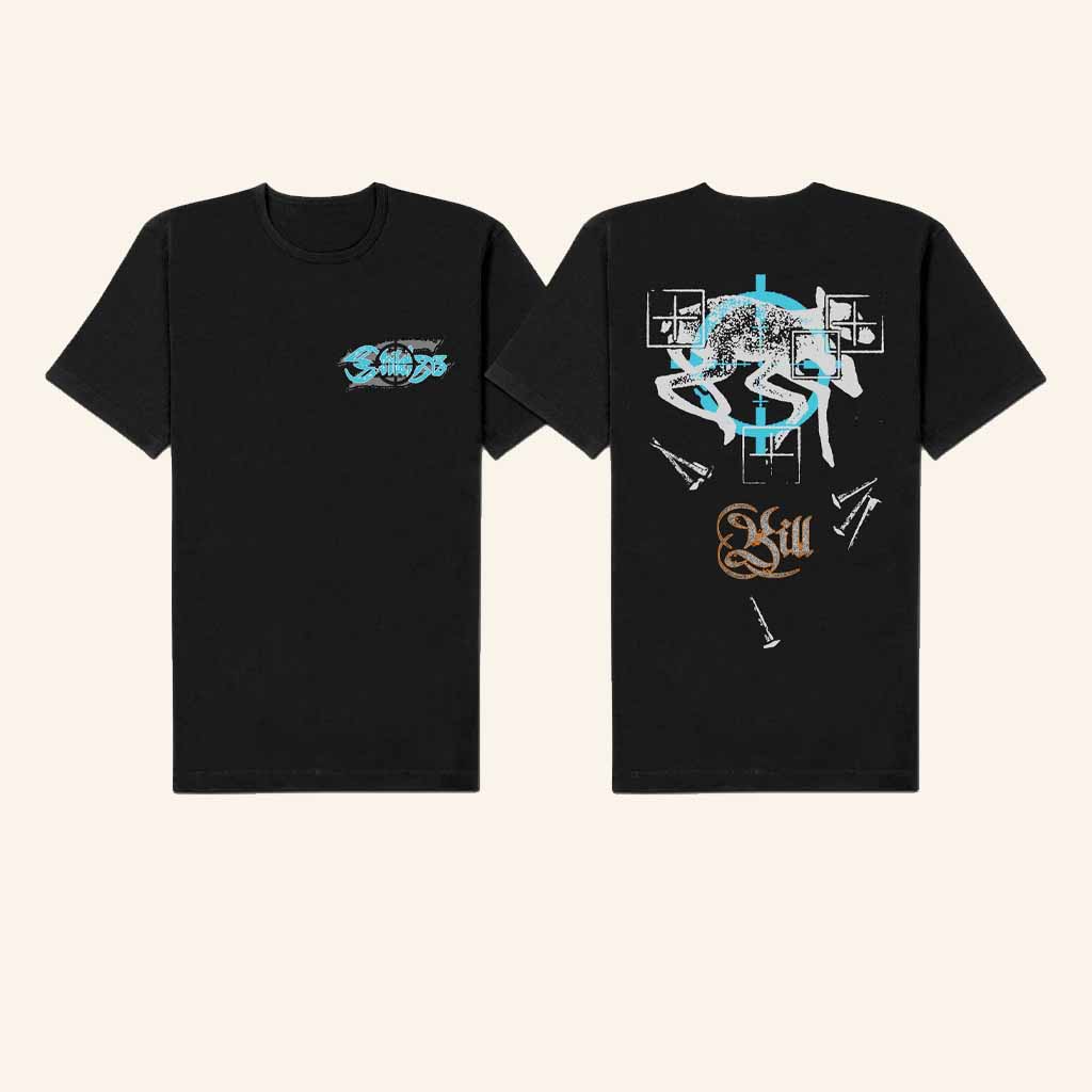 SPV Merch Shields Deer Black T-Shirt Unique Birthday Gift For Husband