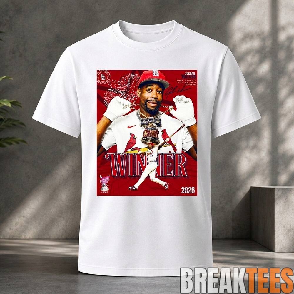 Jordan Walker St. Louis Cardinals 2026 Home Run Derby Champion 2D T-Shirt