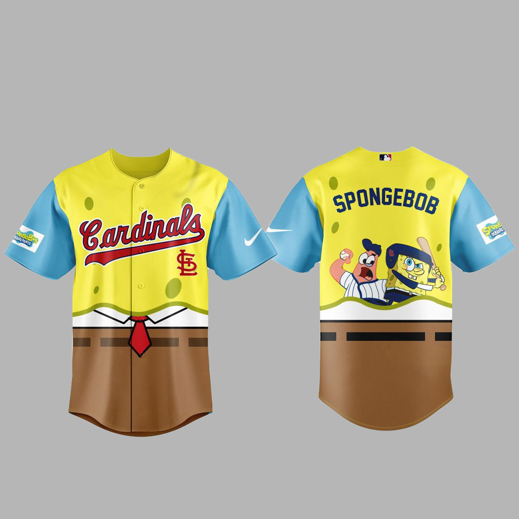 St. Louis Cardinals SpongeBob Night Baseball Jersey 2026