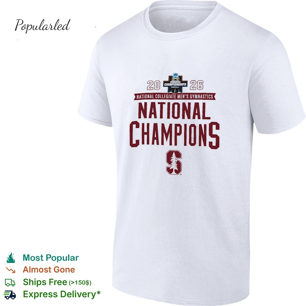 Stanford Cardinal Mens Champion 2026 NCAA Mens Gymnastics National Champion shirt