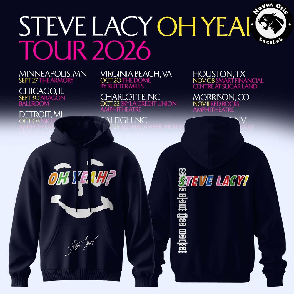 Steve Lacy Oh Yeah? Tour 2026 Signature Hoodie 1 - Unicasport Steve Lacy Oh Yeah? Tour 2026 Signature Hoodie