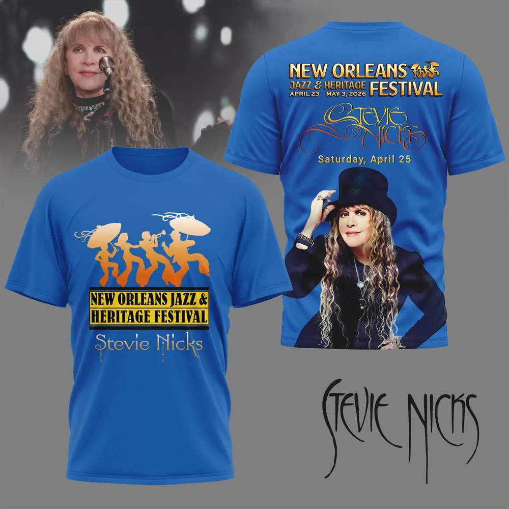 Stevie Nicks New Orleans Jazz And Heritage Festival TShirt Stevie Nicks Merch Fans Gifts Merch 2026 1