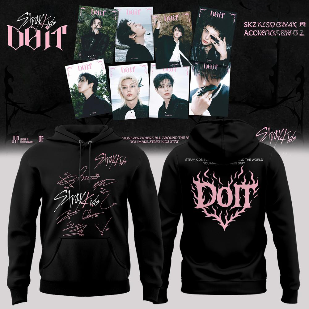 Stray Kids Black Concert Hoodie Limited Edition Design