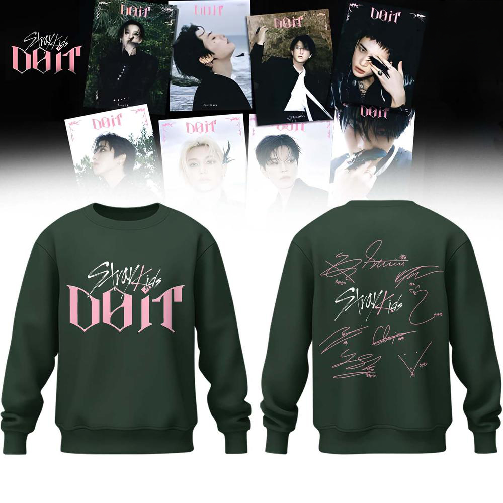 Stray Kids Dark Green Concert Fan Sweatshirt