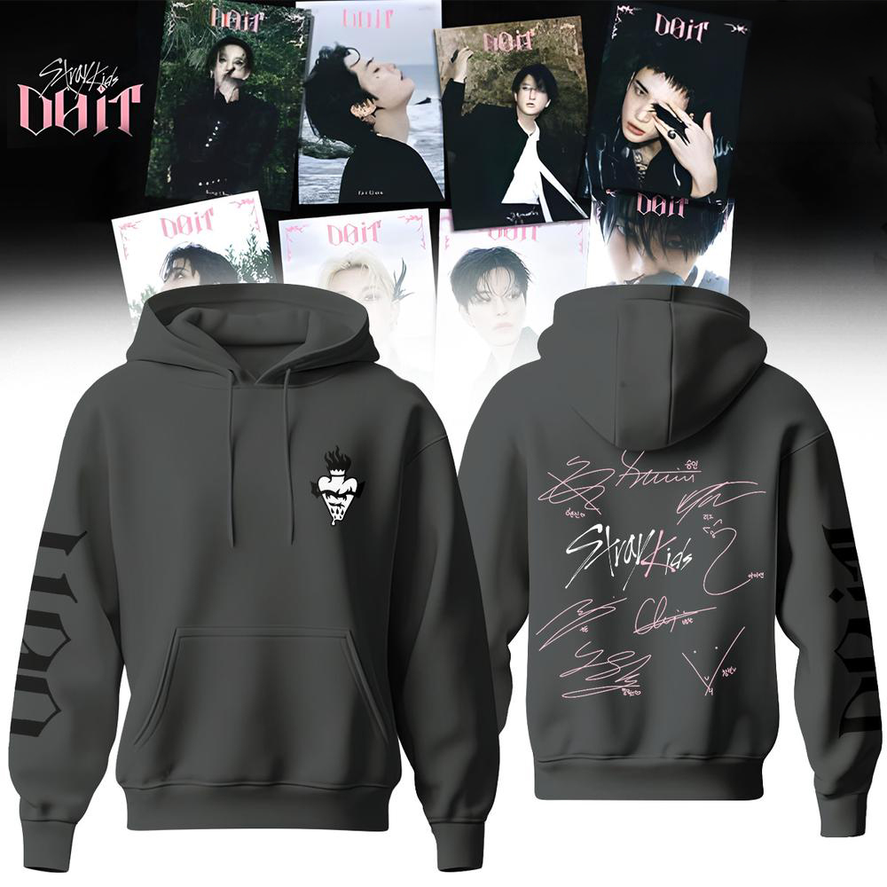 Stray Kids Do It Black K Pop Signature Hoodie