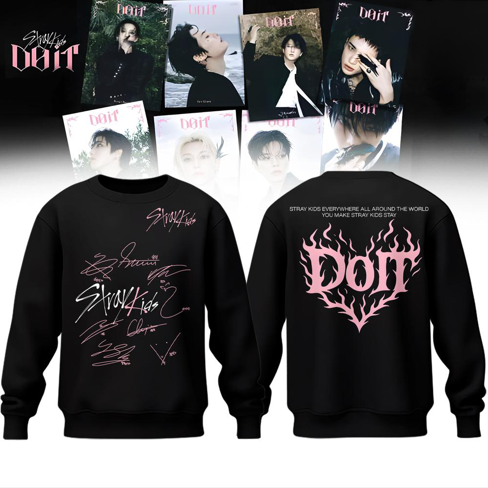 Stray Kids DO IT KPop Band Concert Signature Sweatshirt