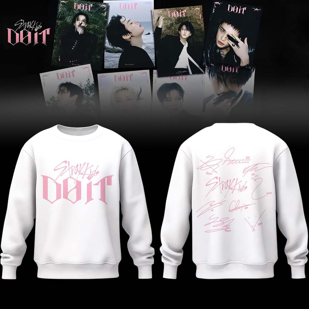 Stray Kids White Do It K Pop Concert Sweatshirt