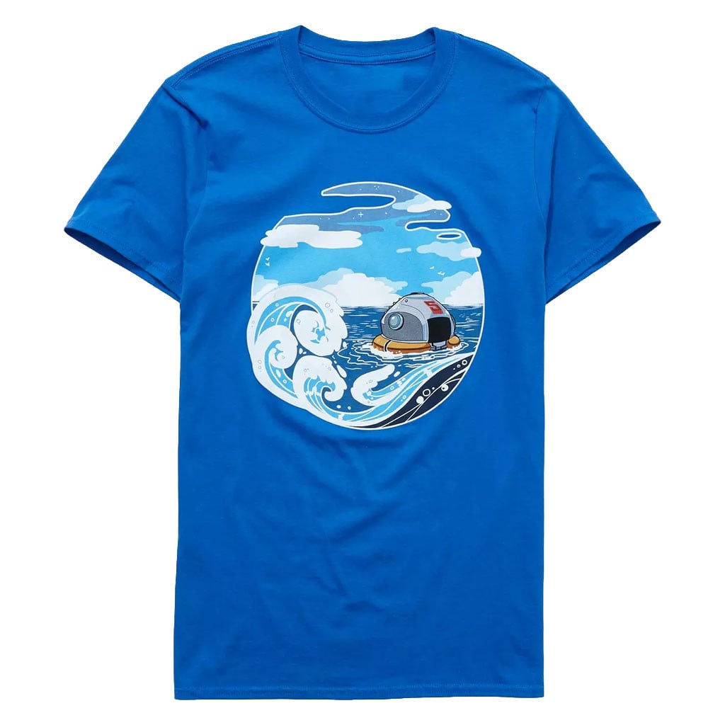 Subnautica Life Pod Graphic T Shirt Retro Survival Video Game Merch Gamer Gift for Son Men Kids Cool Sci Fi Underwater Diving Apparel