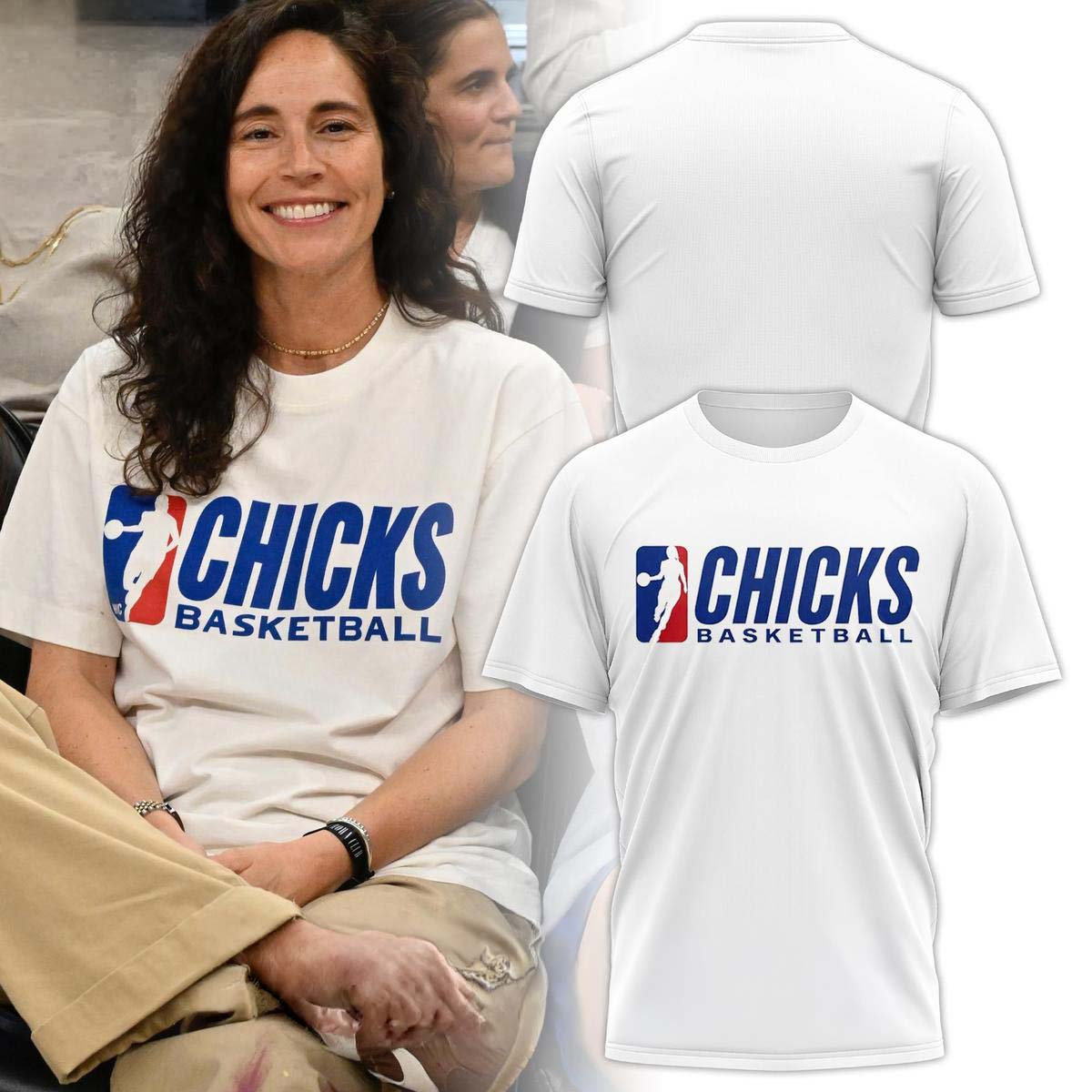 Sue Bird Chicks Basketball White T Shirt - Best Gift for Fans