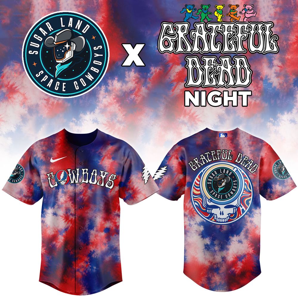 Sugar Land Space Cowboys x Grateful Dead Night 2026 Baseball Jersey
