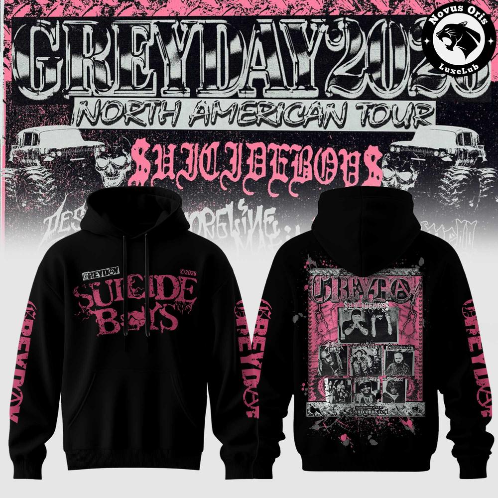 Suicideboys Grey Day Tour 2026 North American Hoodie 1 - Unicasport Suicideboys Grey Day Tour 2026 North American Hoodie