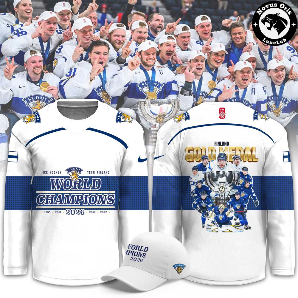 Suomi Finland 5 Time Ice Hockey World Champions 2026 Hockey Jersey 1 - Unicasport Suomi Finland 5 Time Ice Hockey World Champions 2026 Hockey Jersey