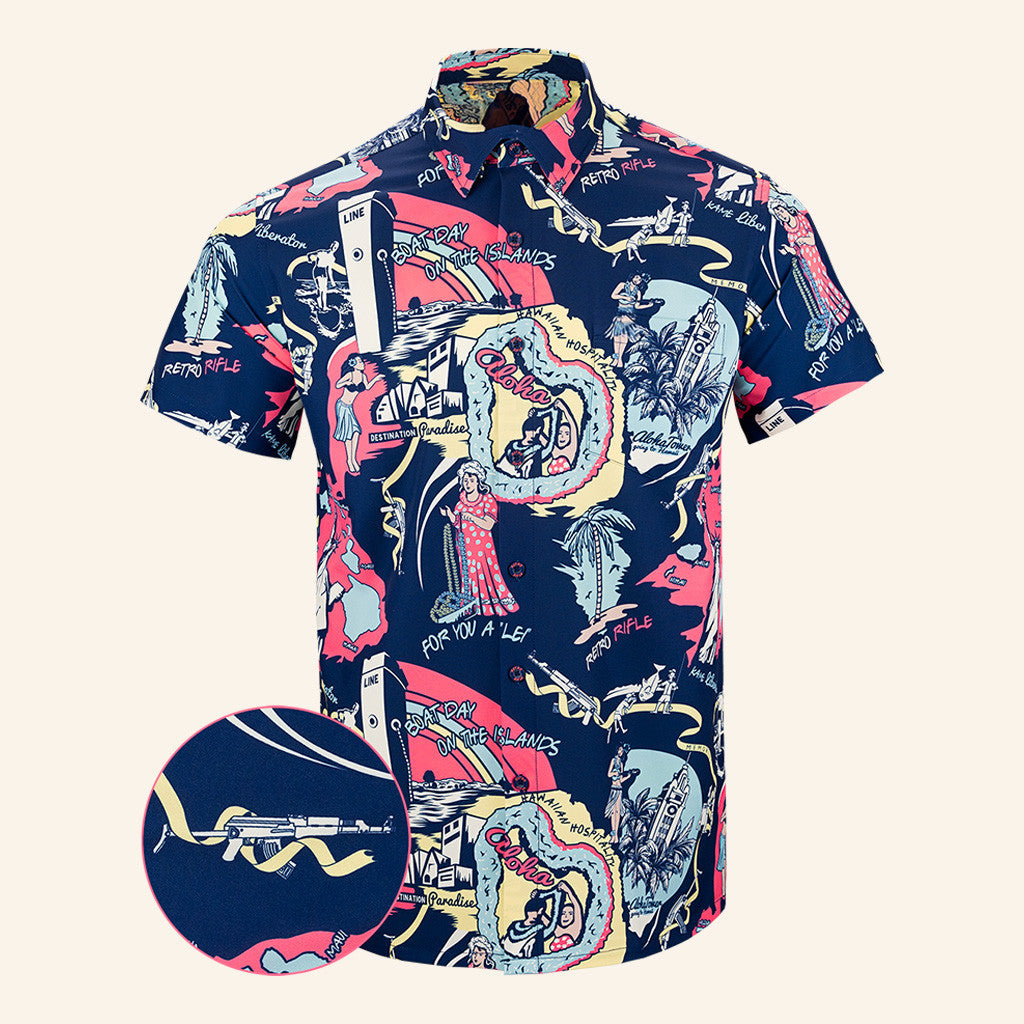 Swayze Button Down Shirt Tactical Shirt Hawaii Style Gift Ideas For Husband