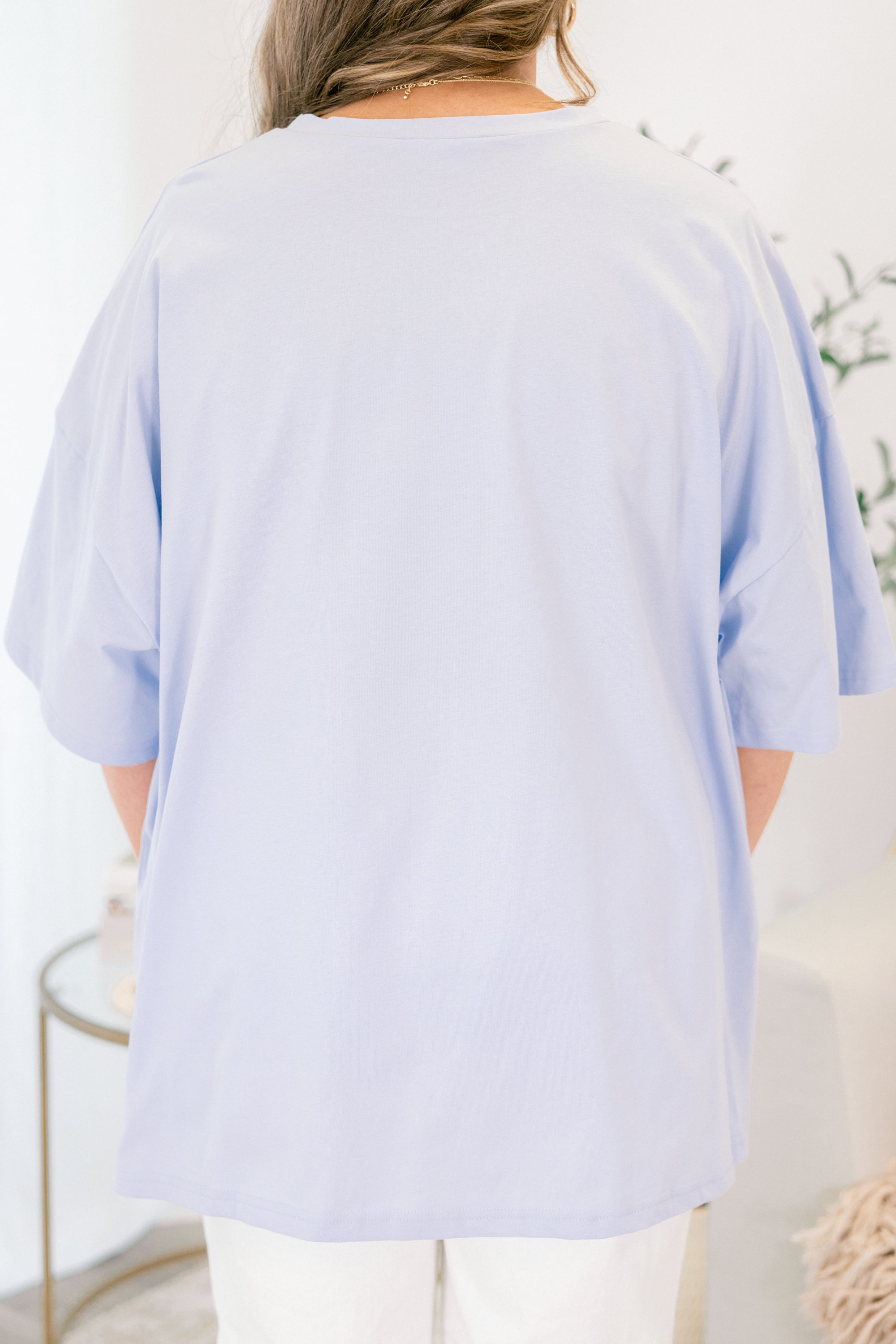 Sweet Darlin Boyfriend Tee, Ash Blue 5 Sweet Darlin Boyfriend Tee, Ash Blue - Image 5