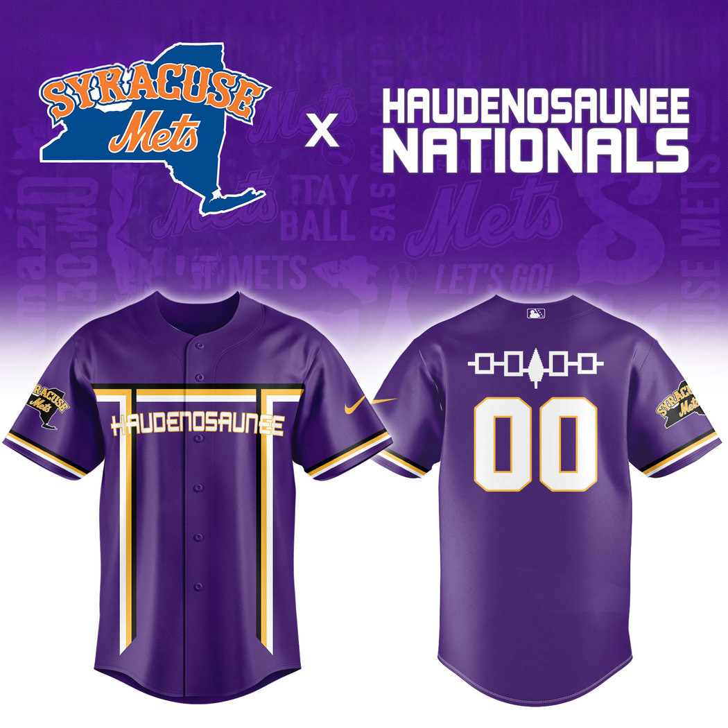 Custom Syracuse Mets Haudenosaunee National Baseball Jersey 1 - Unicasport Custom Syracuse Mets Haudenosaunee National Baseball Jersey