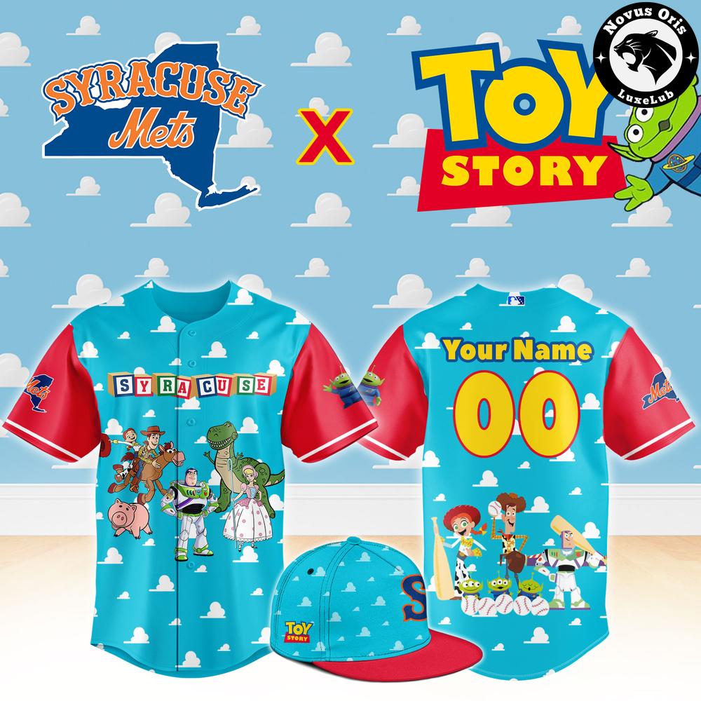 Syracuse Mets x Toy Story Night Woody Buzz Lightyear Custom Baseball Jersey 1 - Unicasport Syracuse Mets x Toy Story Night Woody Buzz Lightyear Custom Baseball Jersey