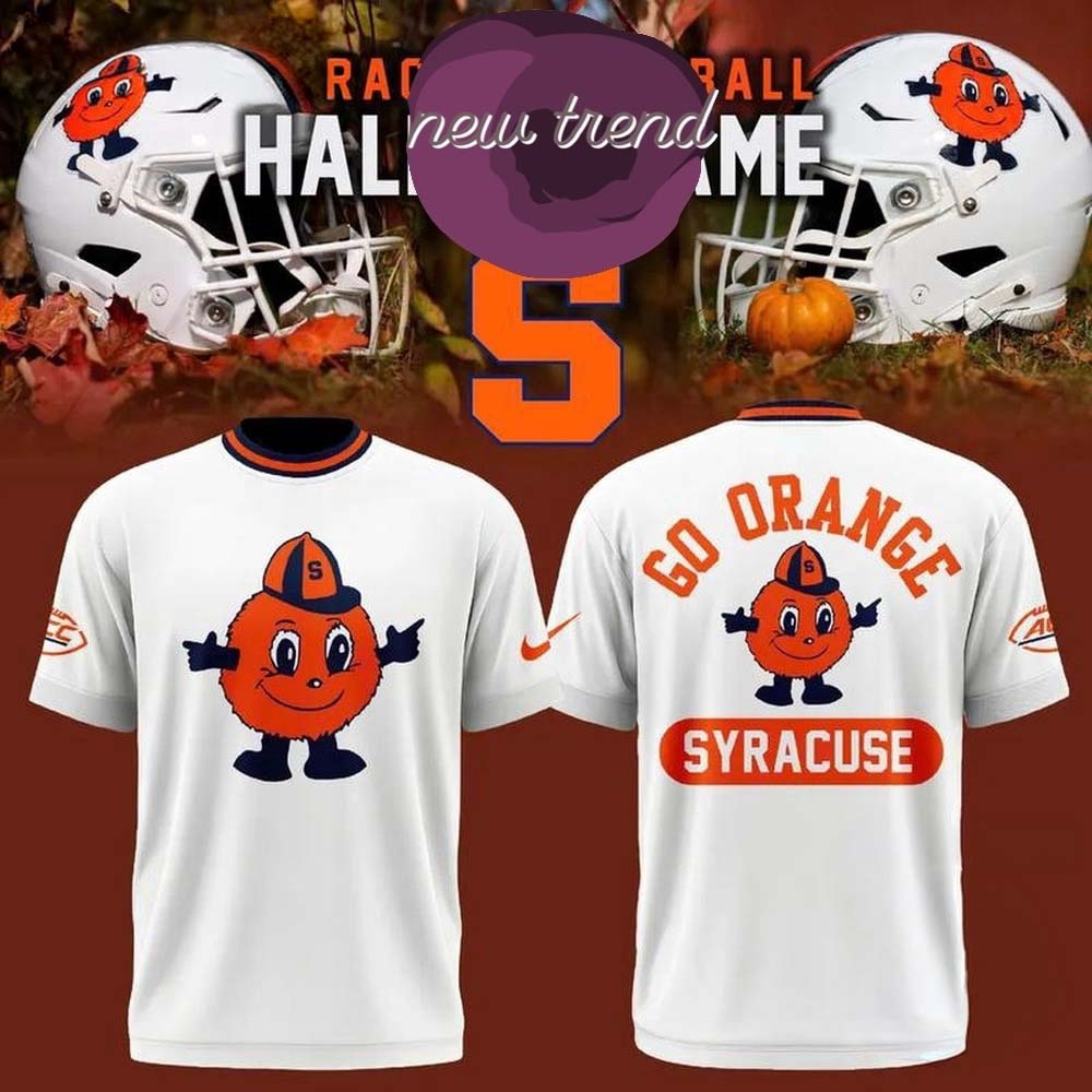 Syracuse Orange Hall of Fame Mascot Go Orange 2026 White T Shirt