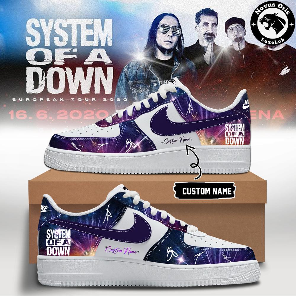 System Of A Down Europe UK Stadium Tour 2026 Air Force 1