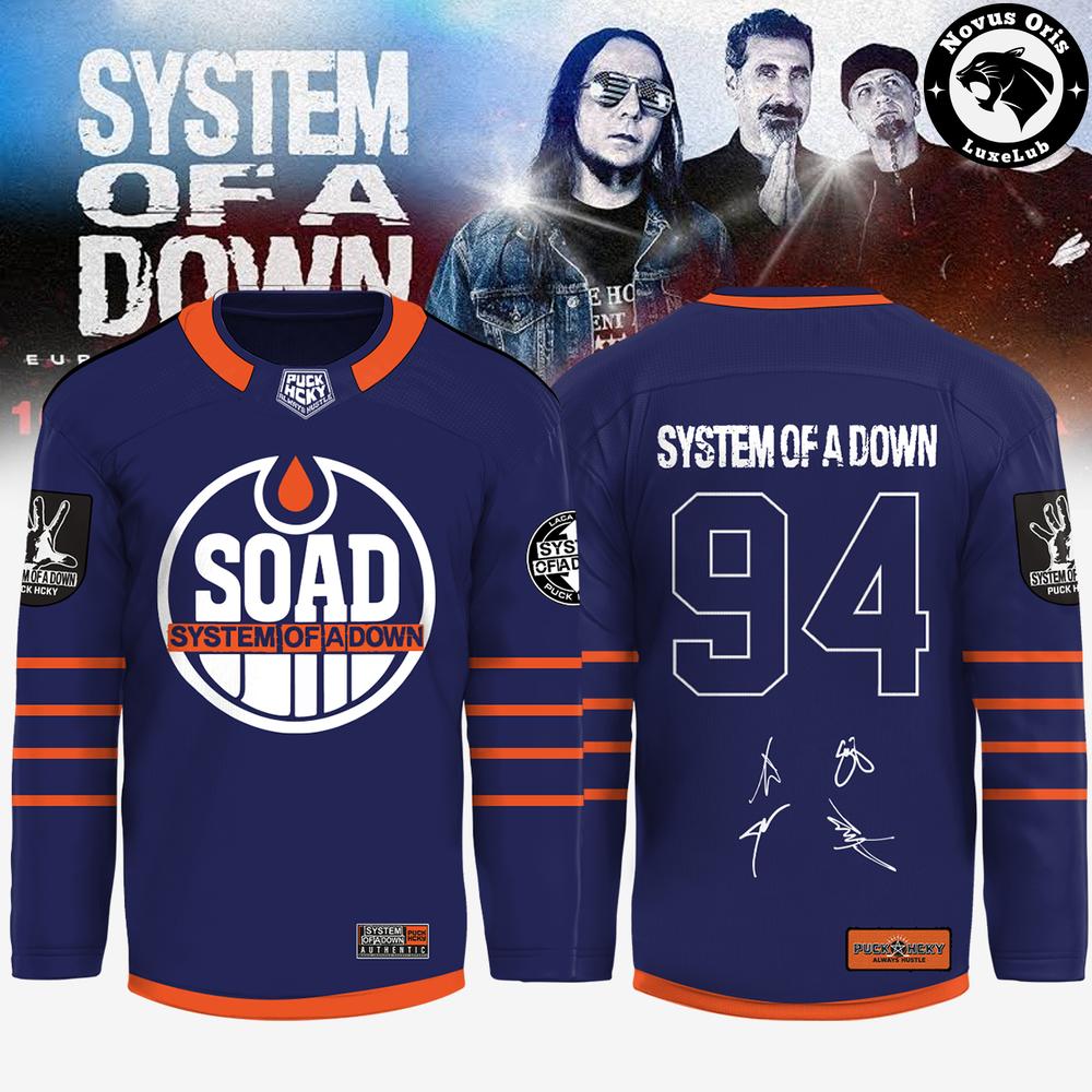 System Of A Down Europe UK Stadium Tour 2026 Hockey Jersey 1 - Unicasport System Of A Down Europe UK Stadium Tour 2026 Hockey Jersey