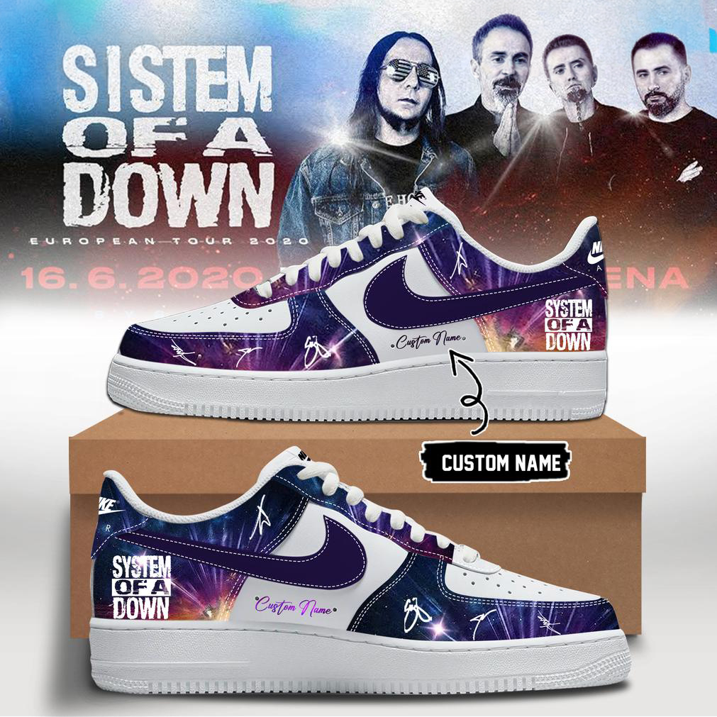 System of a Down Europe UK Tour Air Force 1 Shoes