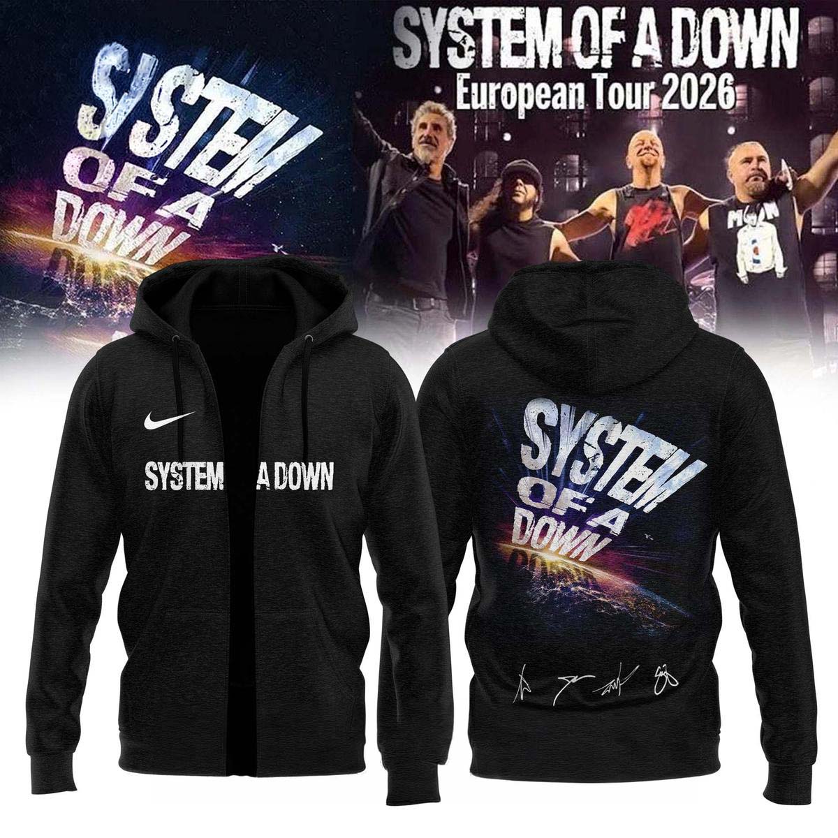 System of a Down EuropeUK Stadium Tour 2026 Baseball Jersey Best Gift for Fans