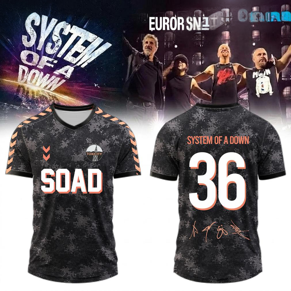System of a Down Europe UK Football Jersey
