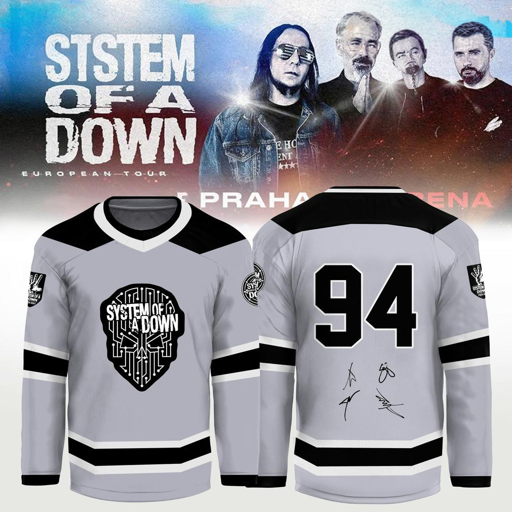 System of a Down Europe UK Hockey Jersey