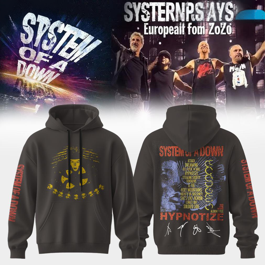 System of a Down Europe UK 2026 Hoodie