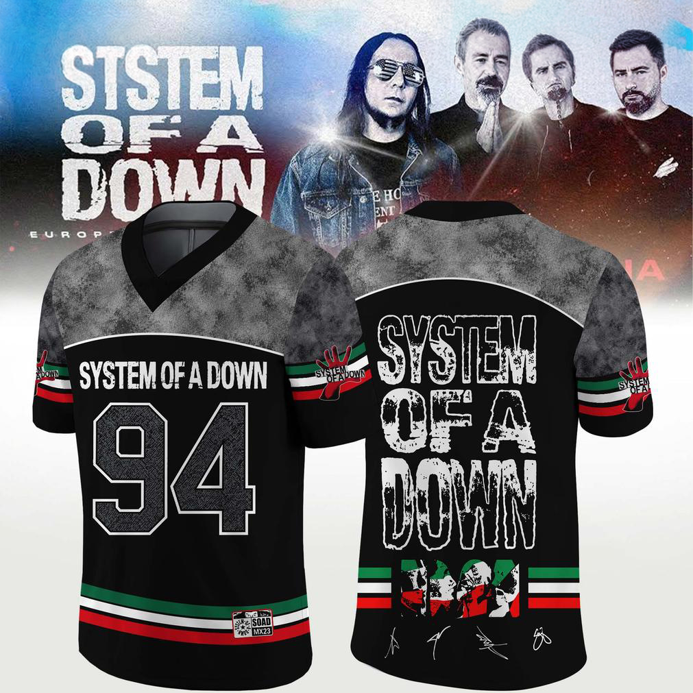 System of a Down Signature Football Jersey