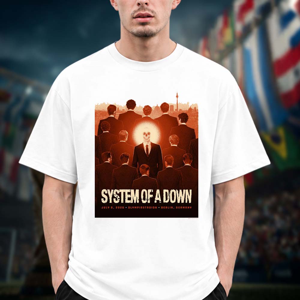 System Of A Down Event Poster Berlin DE At Olympiastadion In Berlin DE On July 8 2026 Unisex T Shirt
