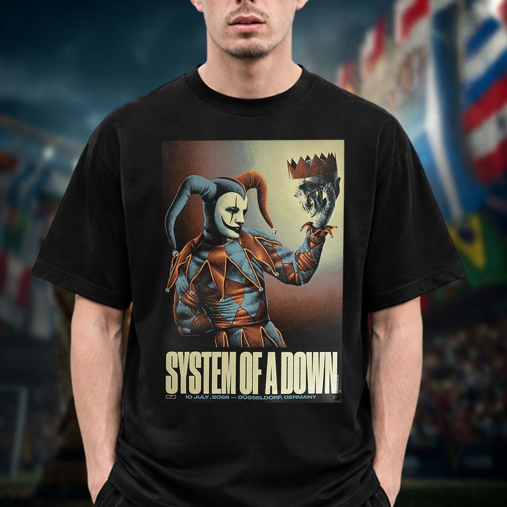System Of A Down Event Poster Dusseldorf Germany At Open Air Park Dusseldorf In Dusseldorf DE On July 10 2026 Unisex T Shirt
