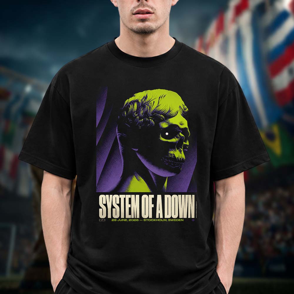 System Of A Down Event Poster Stockholm Sweden On June 29 2026 Unisex T Shirt